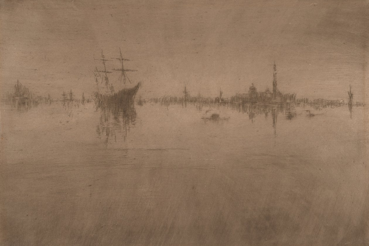 Nocturne, from Venice, a Series of Twelve Etchings (the "First Venice Set") by James Abbott McNeill Whistler