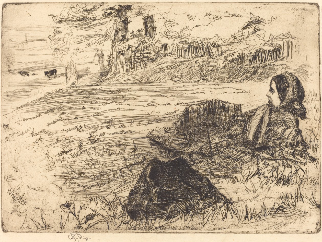Nursemaid and Child by James Abbott McNeill Whistler