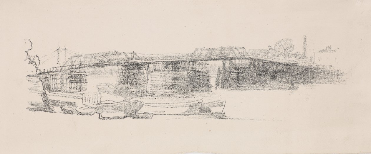 Old Battersea Bridge, No. 2 by James Abbott McNeill Whistler