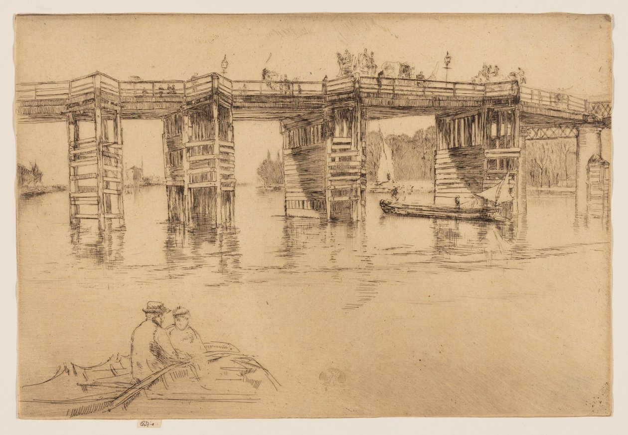 Old Putney Bridge by James Abbott McNeill Whistler