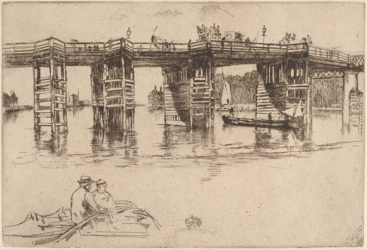 Old Putney Bridge by James McNeill Whistler