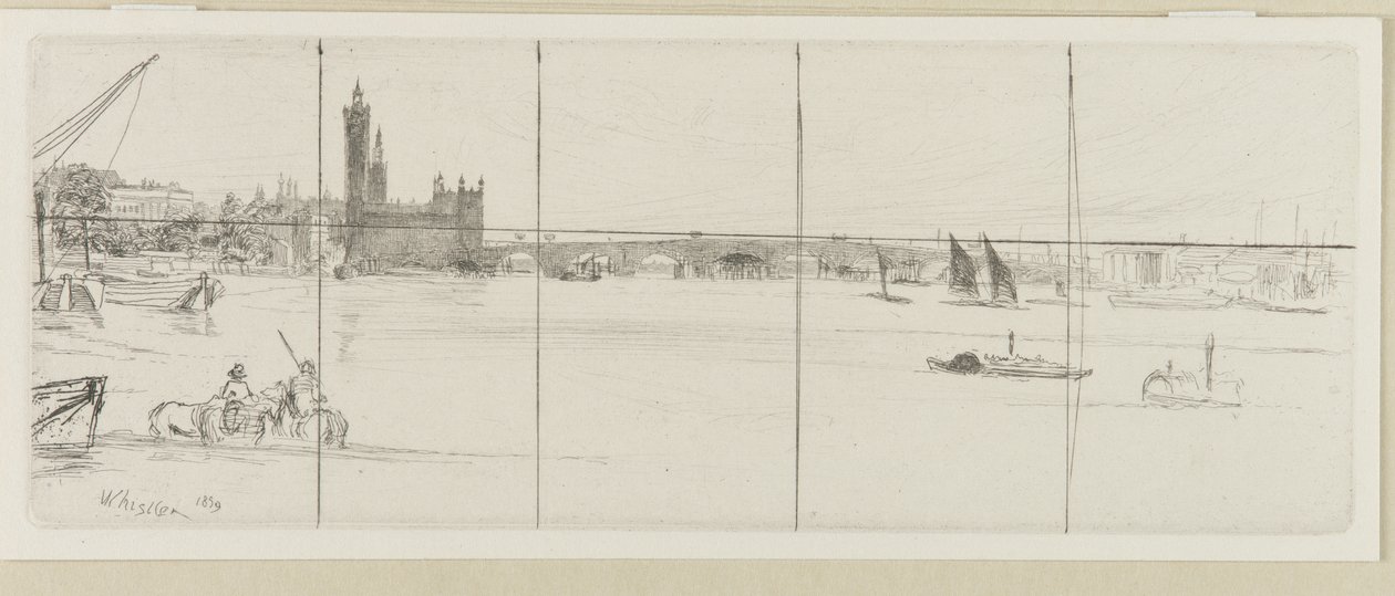 Old Westminster Bridge by James Abbott McNeill Whistler