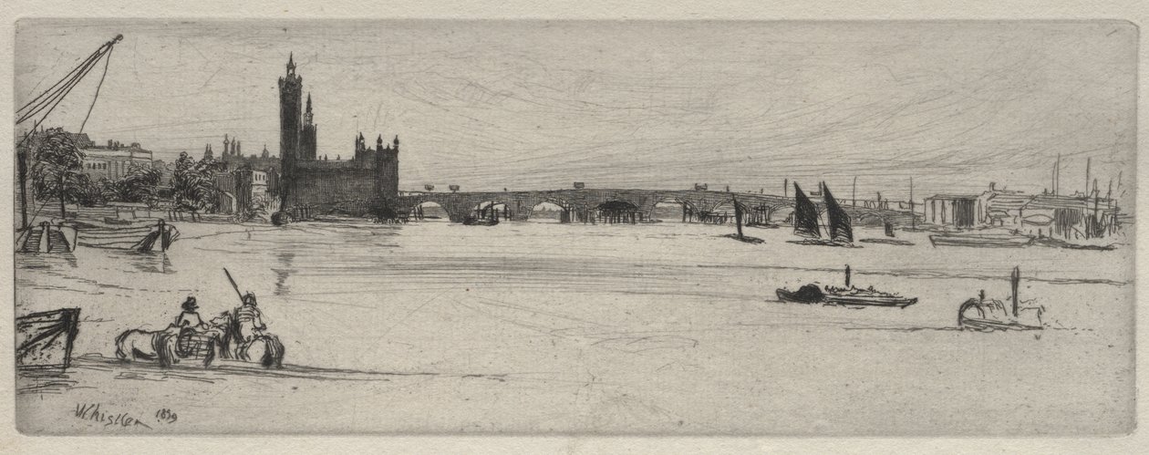 Old Westminster Bridge by James McNeill Whistler