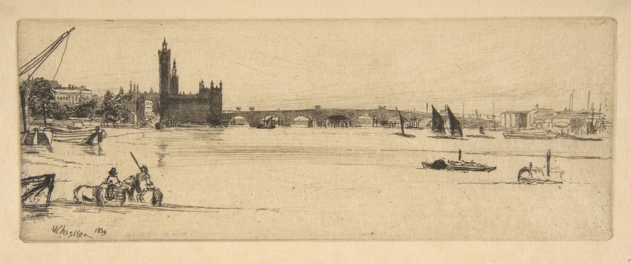 Old Westminster Bridge by James McNeill Whistler