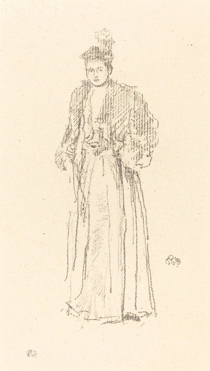 Portrait Study: Miss Charlotte R. Williams by James Abbott McNeill Whistler