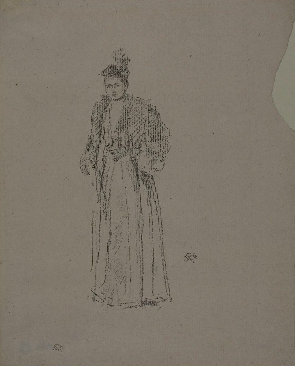 Portrait Study: Miss Charlotte R. Williams by James Abbott McNeill Whistler