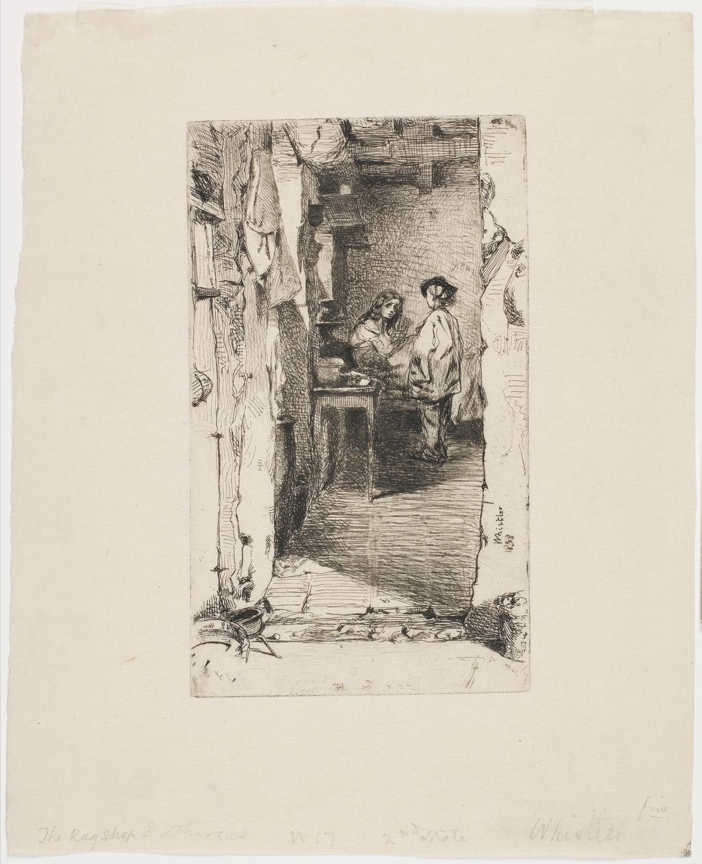 Rag Pickers, Quartier Mouffetard, Paris by James Abbott McNeill Whistler