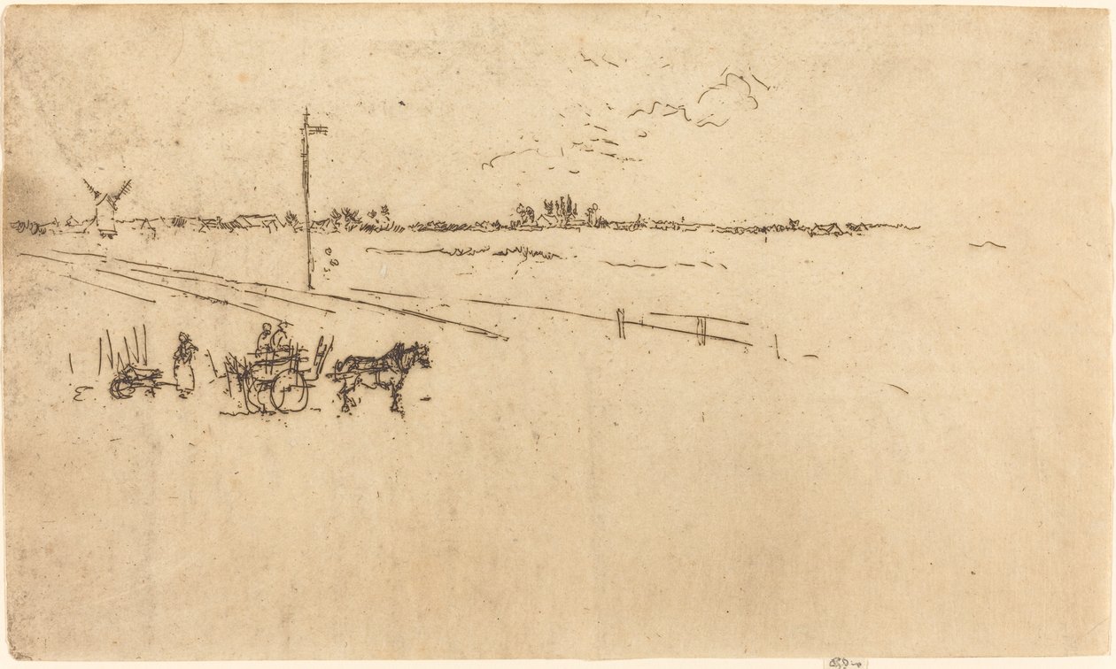 Railway Station, Voves by James Abbott McNeill Whistler