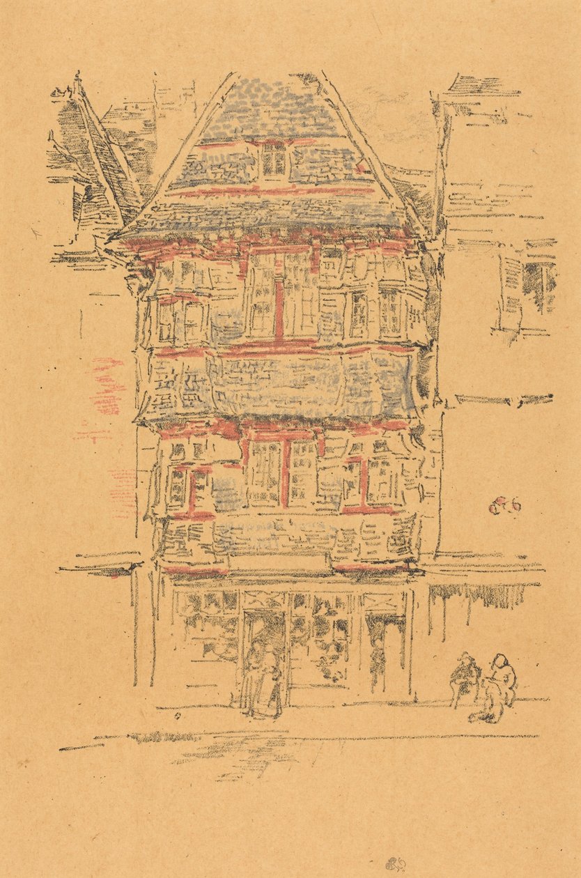 Red House, Paimpol by James McNeill Whistler