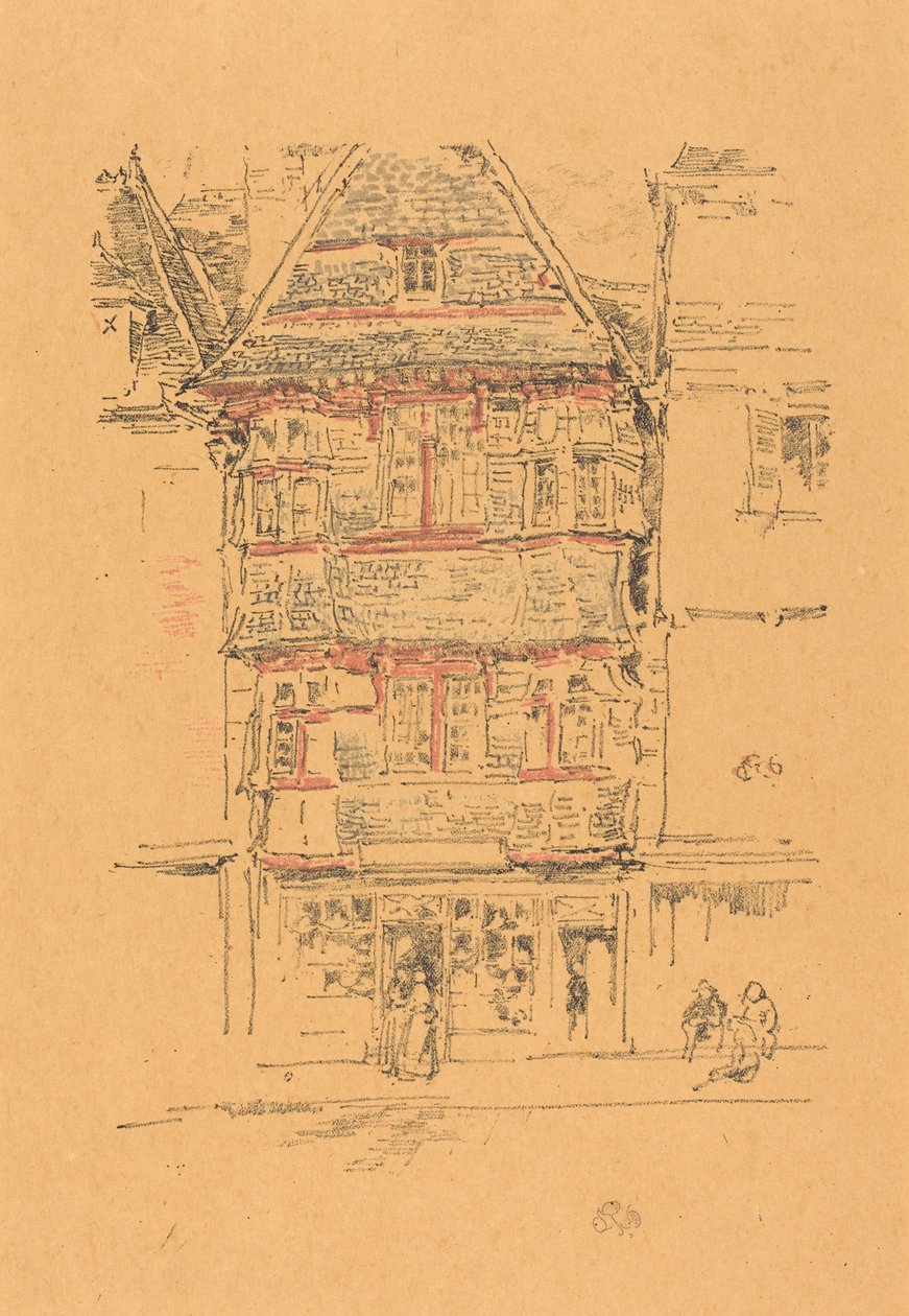 Red House, Paimpol by James McNeill Whistler