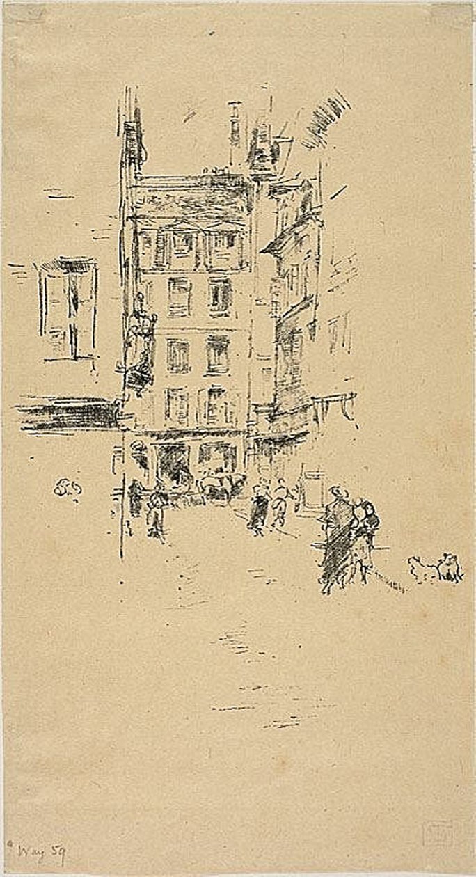 Rue Furstenburg by James Abbott McNeill Whistler