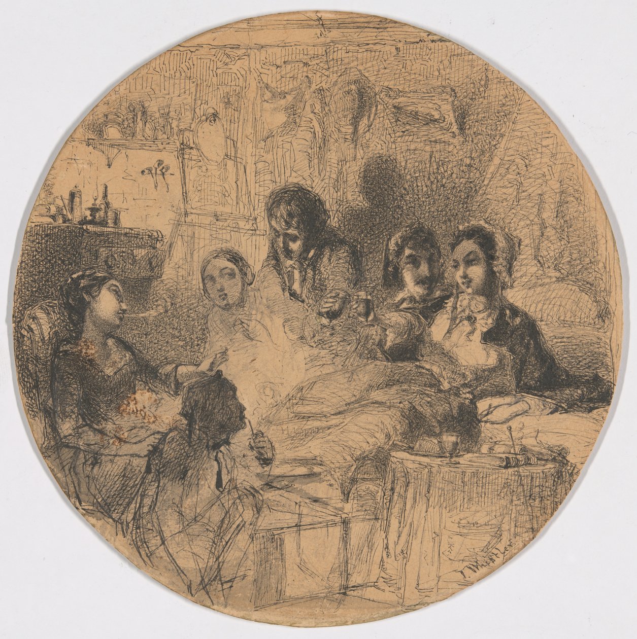 Scene from Bohemian Life by James McNeill Whistler