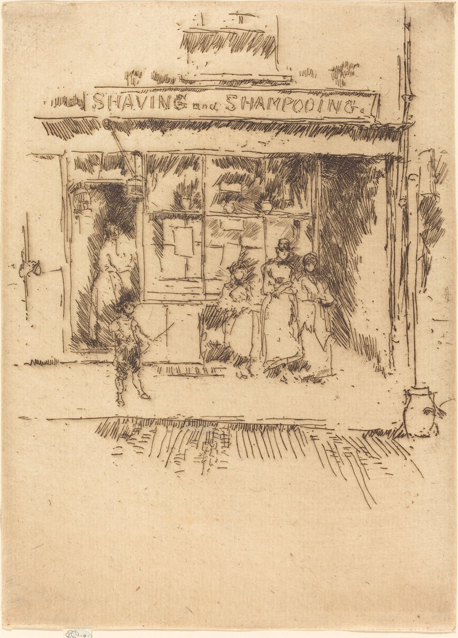 Shaving and Shampooing by James Abbott McNeill Whistler