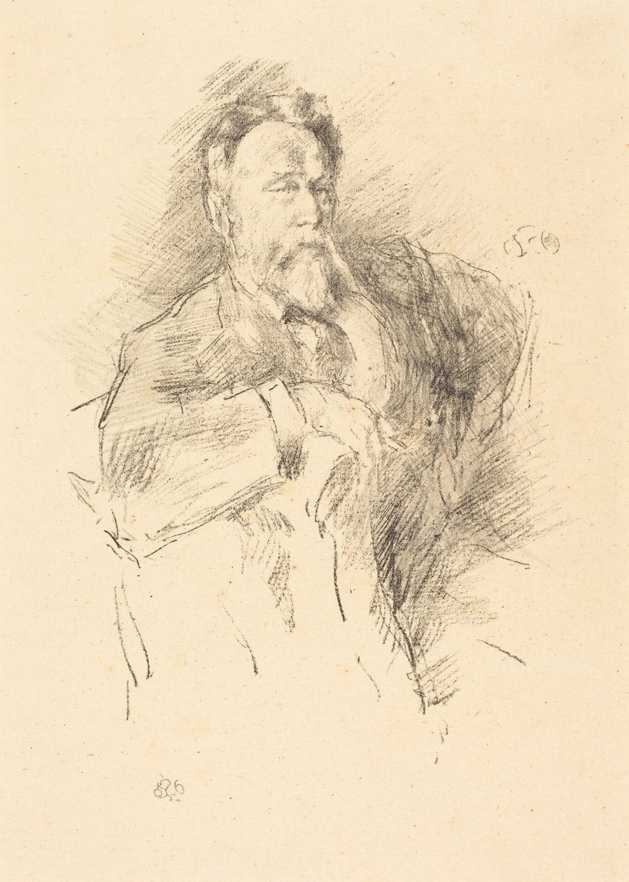 Sketch of William E. Henley by James McNeill Whistler