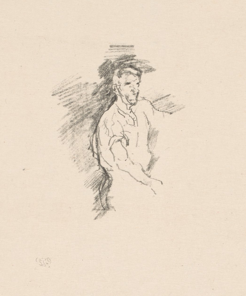 Sketch of a Blacksmith by James Abbott McNeill Whistler