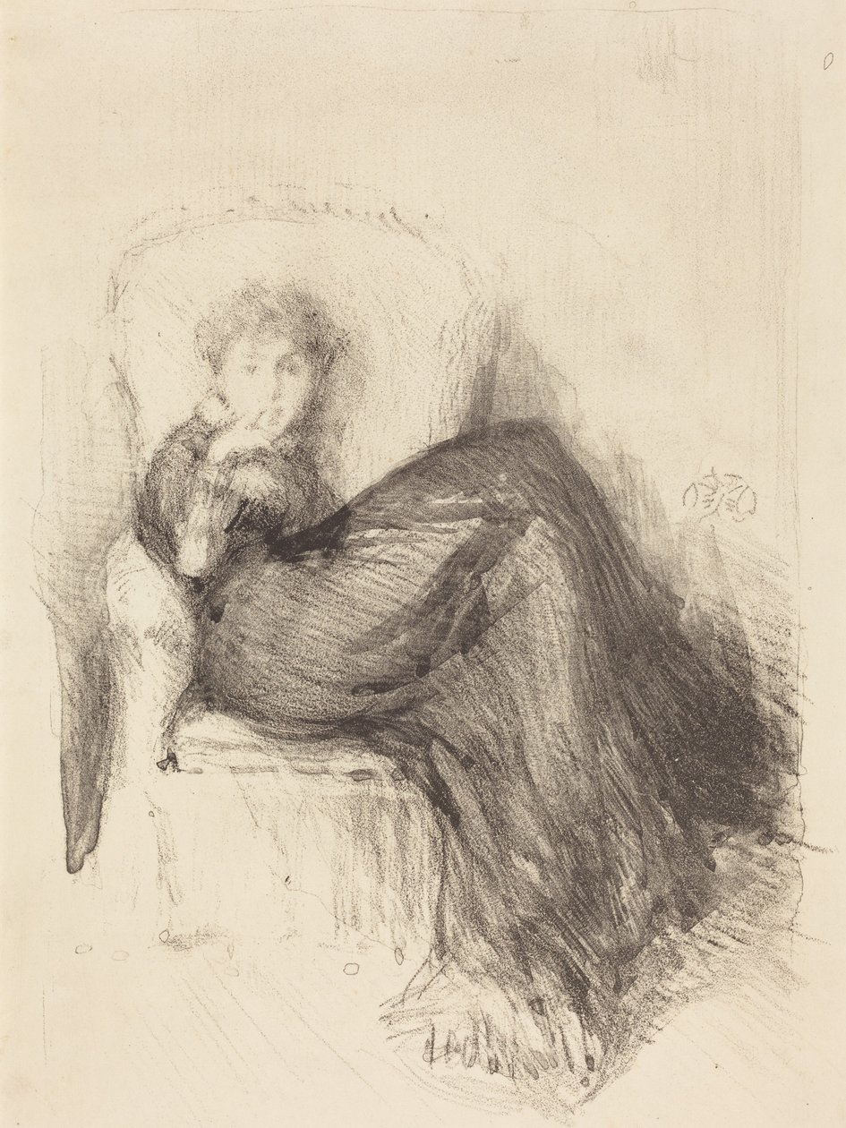 Study: Maude Seated by James McNeill Whistler