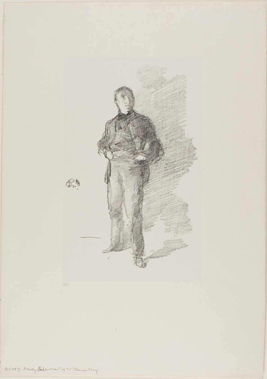 Study No. 1: Mr. Thomas Way by James Abbott McNeill Whistler