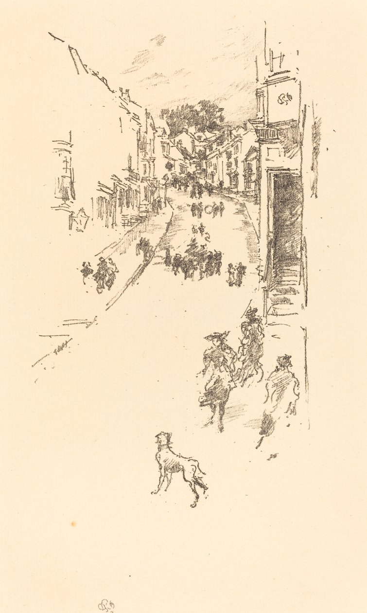 Sunday, Lyme Regis by James Abbott McNeill Whistler