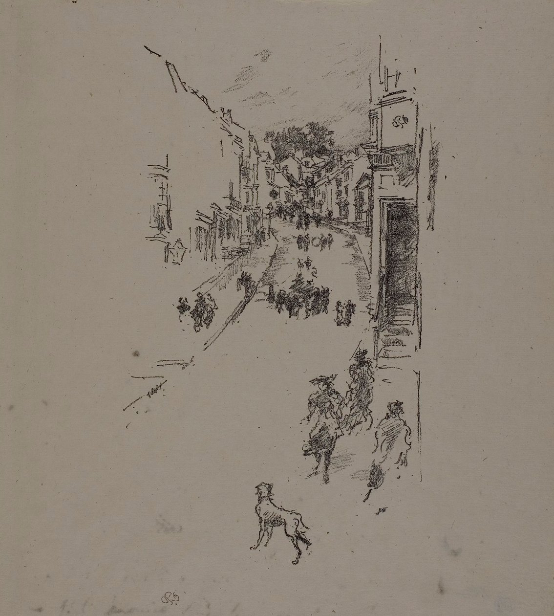 Sunday, Lyme Regis by James Abbott McNeill Whistler