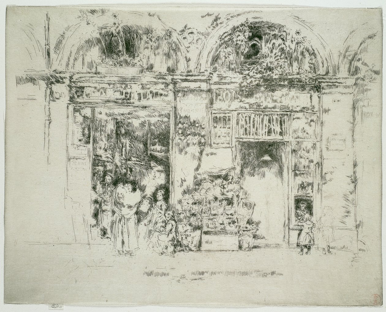Sunflowers, Marché St Germain, Paris by James Abbott McNeill Whistler