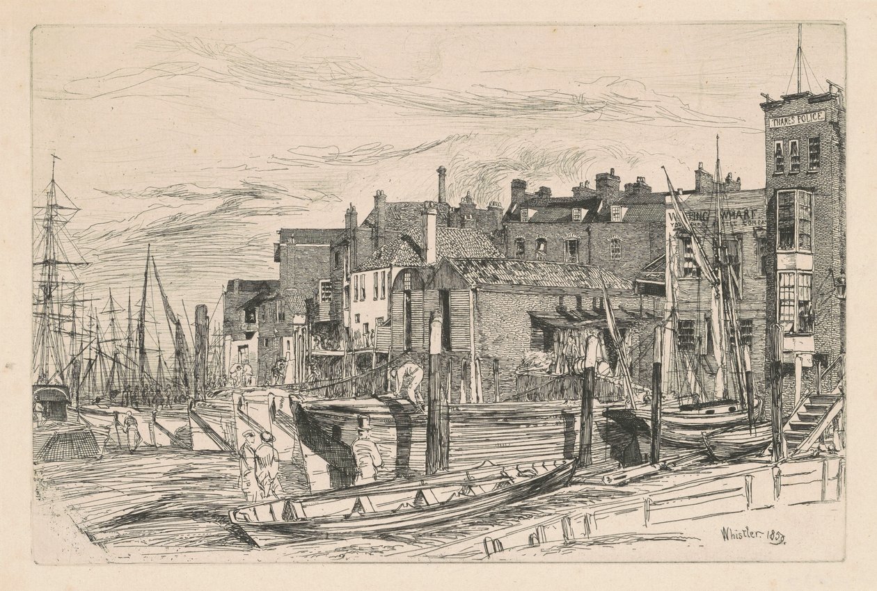 Thames Police by James Abbott McNeill Whistler