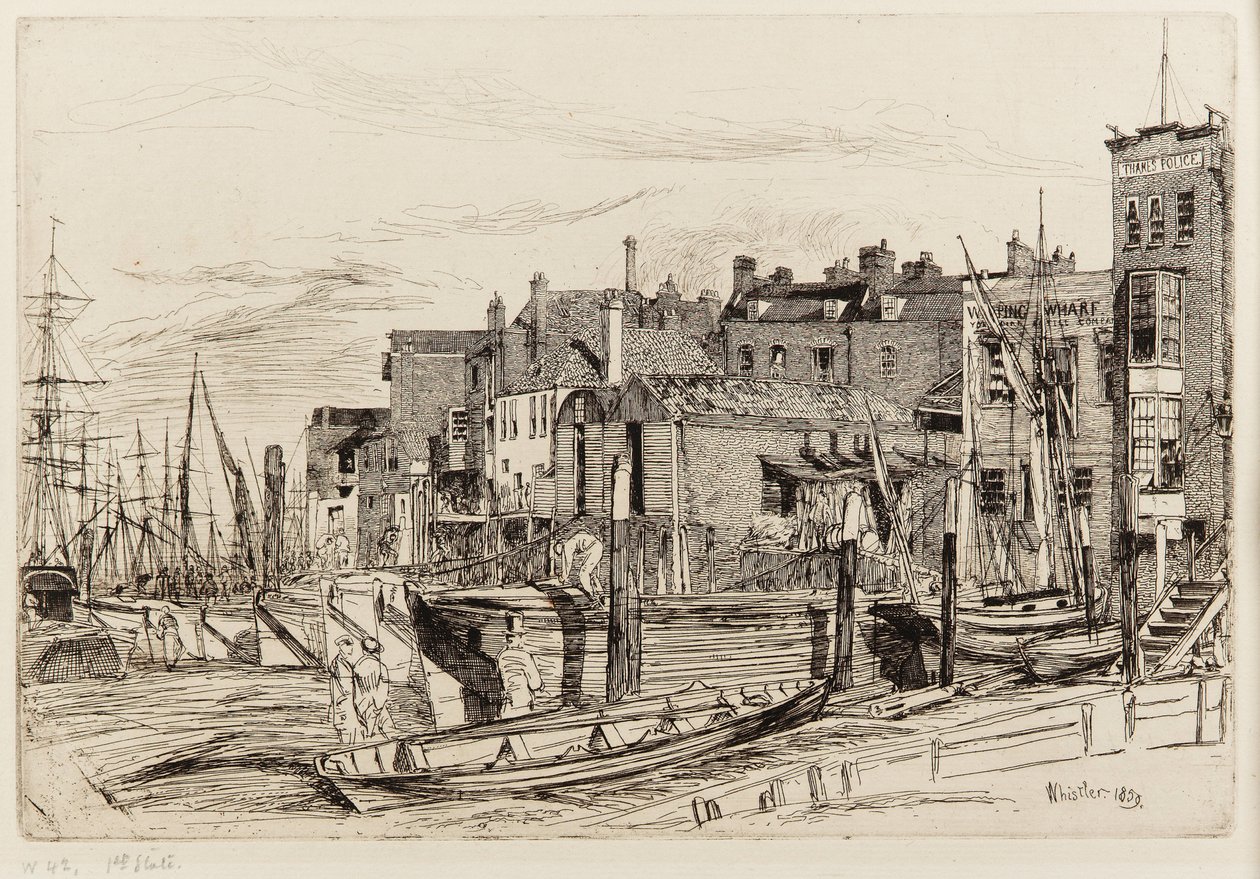 Thames Police by James Abbott McNeill Whistler