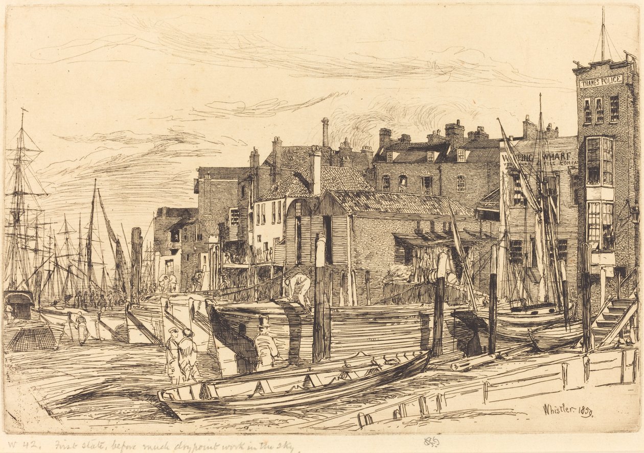 Thames Police by James Abbott McNeill Whistler