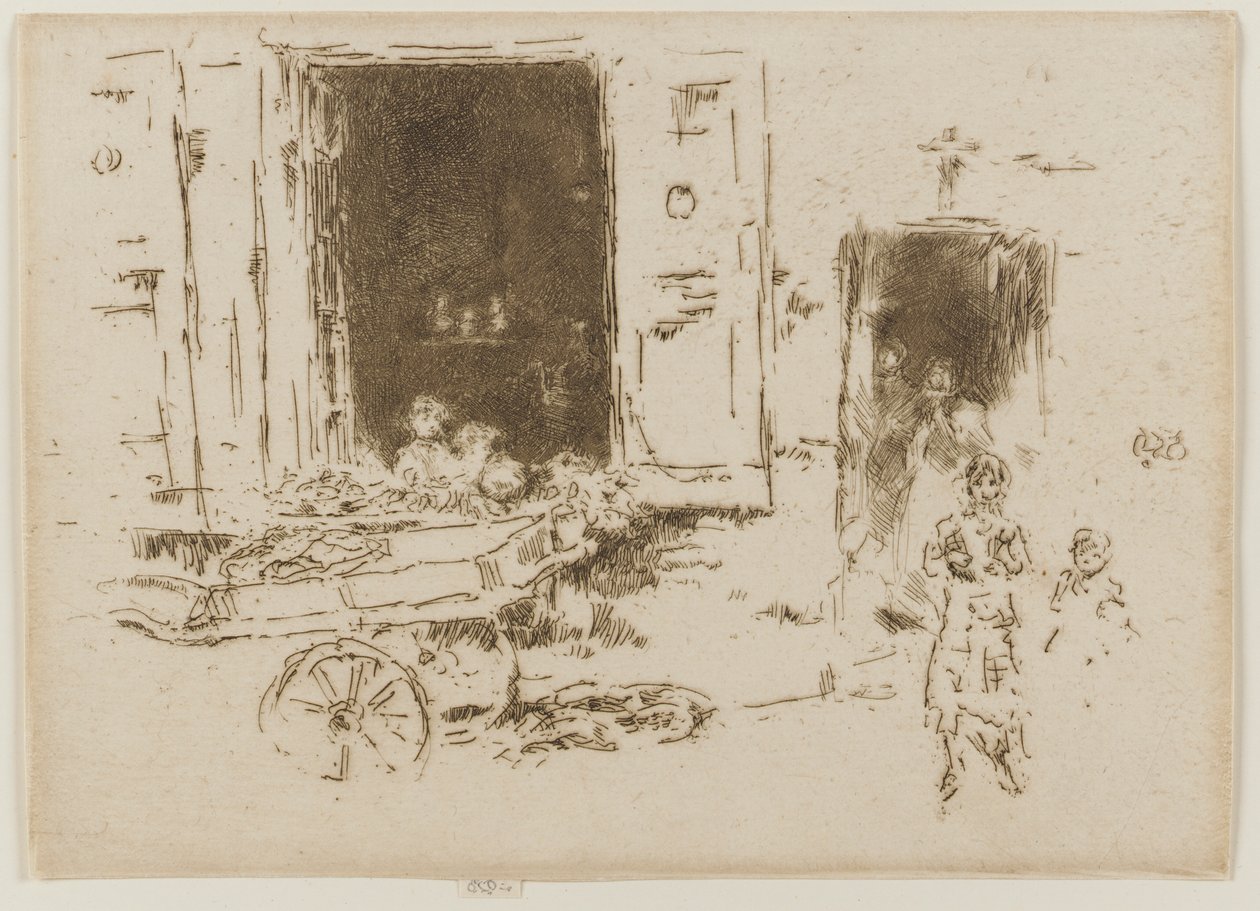 The Barrow- Quartier des Marolles, Brussels by James Abbott McNeill Whistler