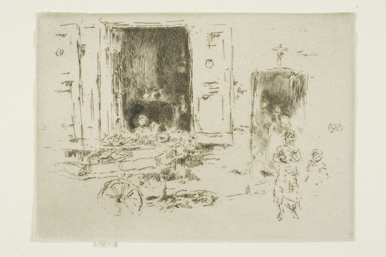 The Barrow - Quartier des Marolles, Brussels by James Abbott McNeill Whistler