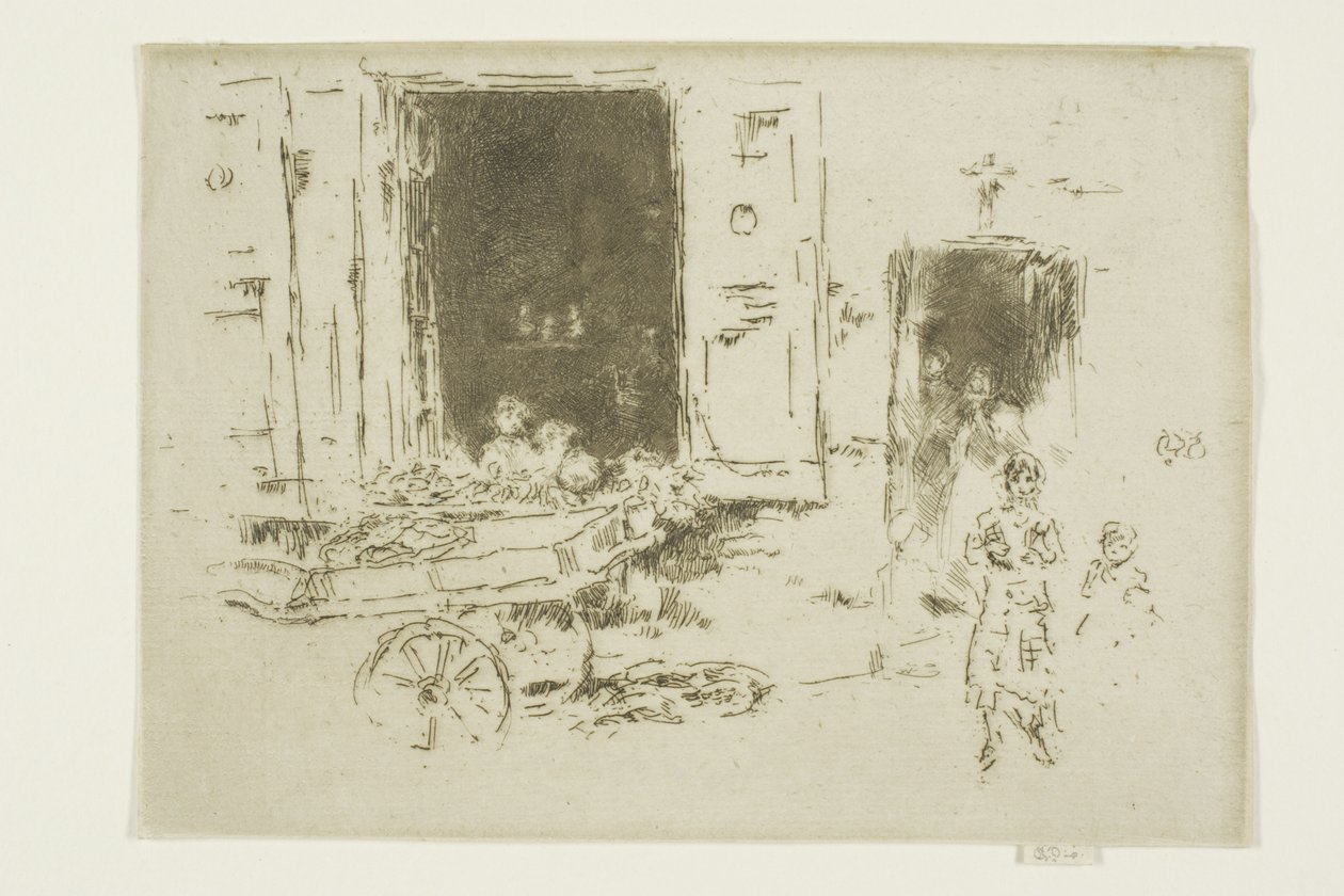 The Barrow - Quartier des Marolles, Brussels by James Abbott McNeill Whistler