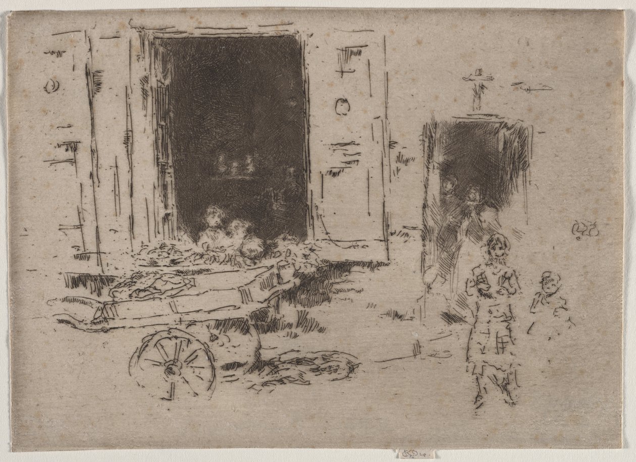 The Barrow - Marolles District, Brussels by James McNeill Whistler