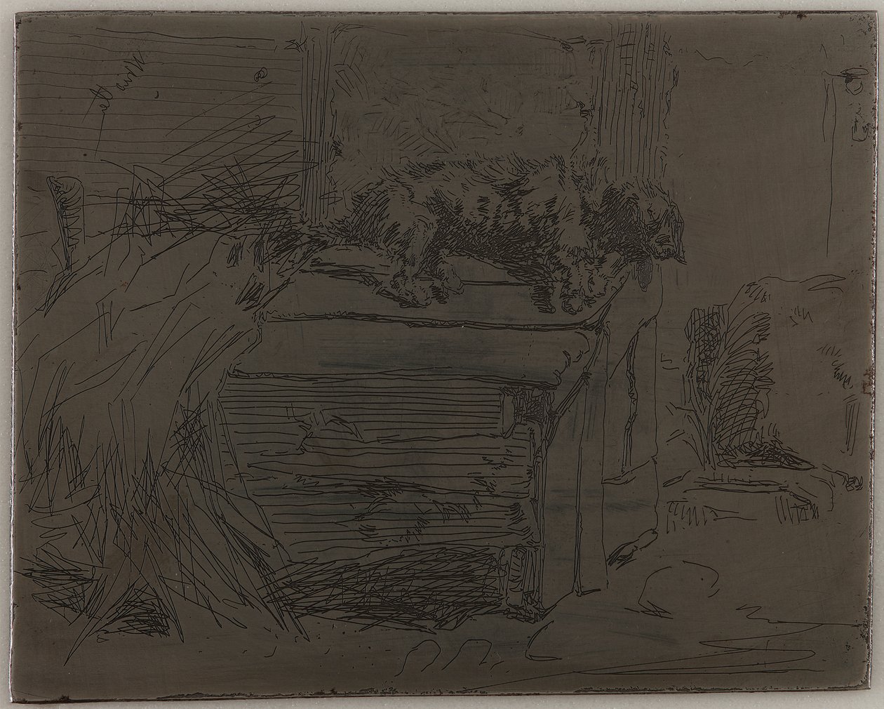 The Dog on the Kennel by James Abbott McNeill Whistler