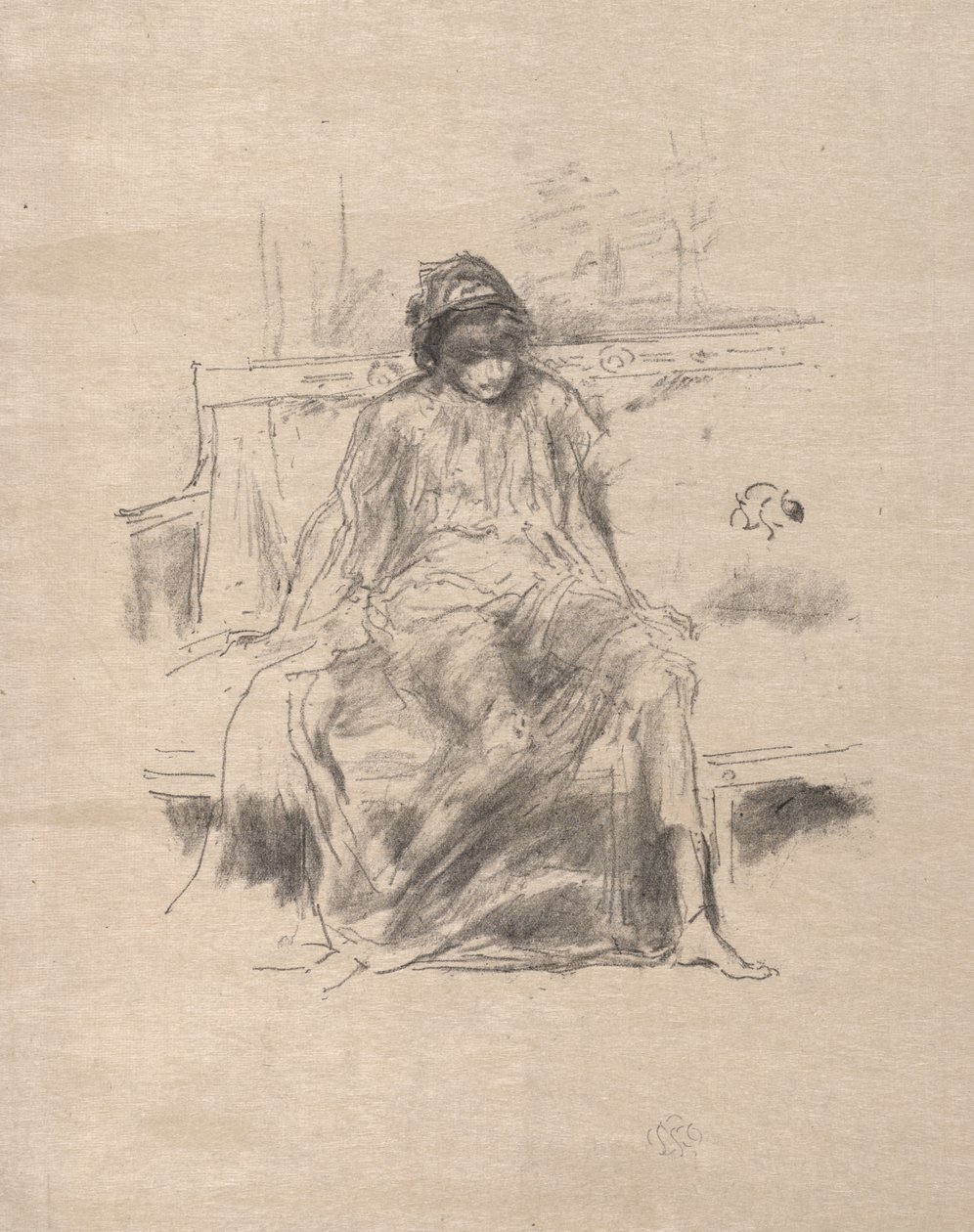 The Draped Figure Seated by James McNeill Whistler
