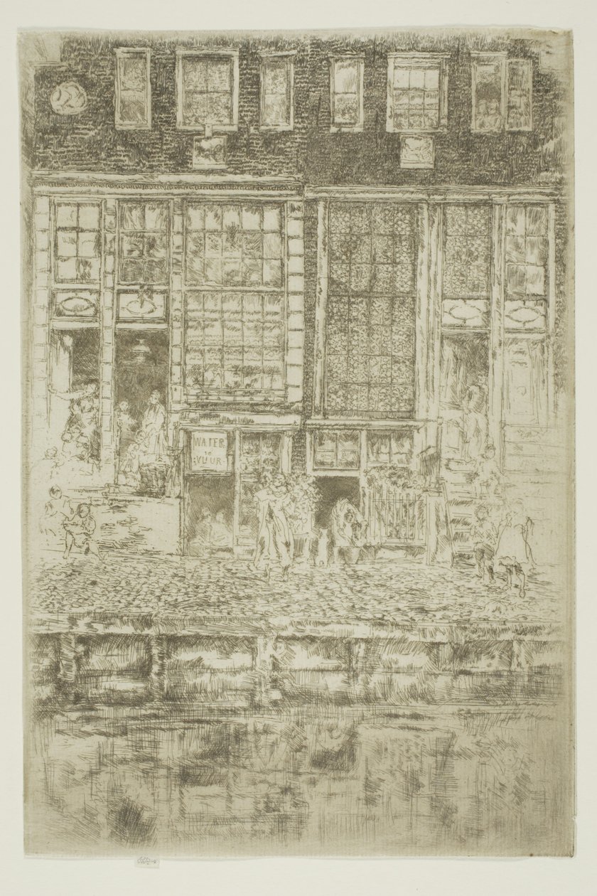 The Embroidered Curtain by James Abbott McNeill Whistler