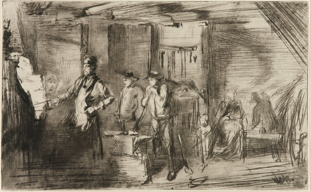 The Forge by James Abbott McNeill Whistler