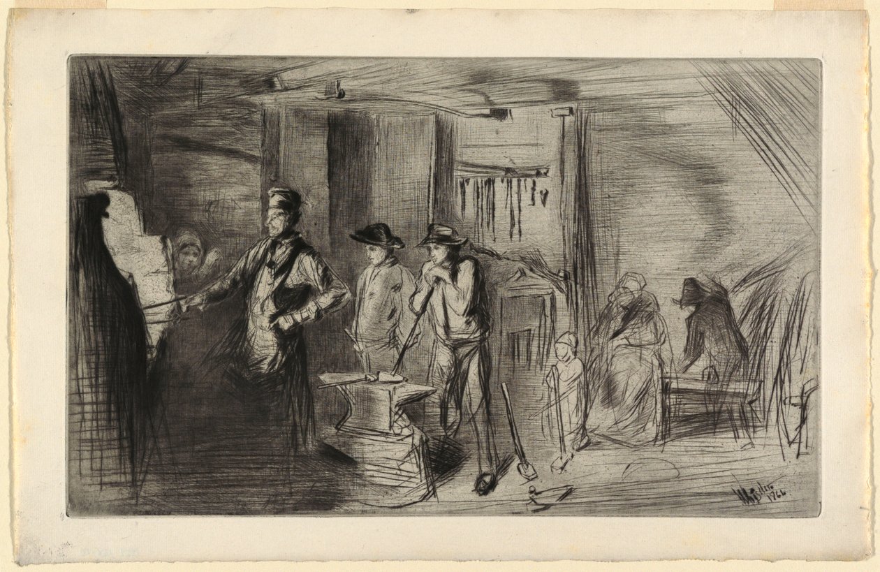 The Forge by James Abbott McNeill Whistler