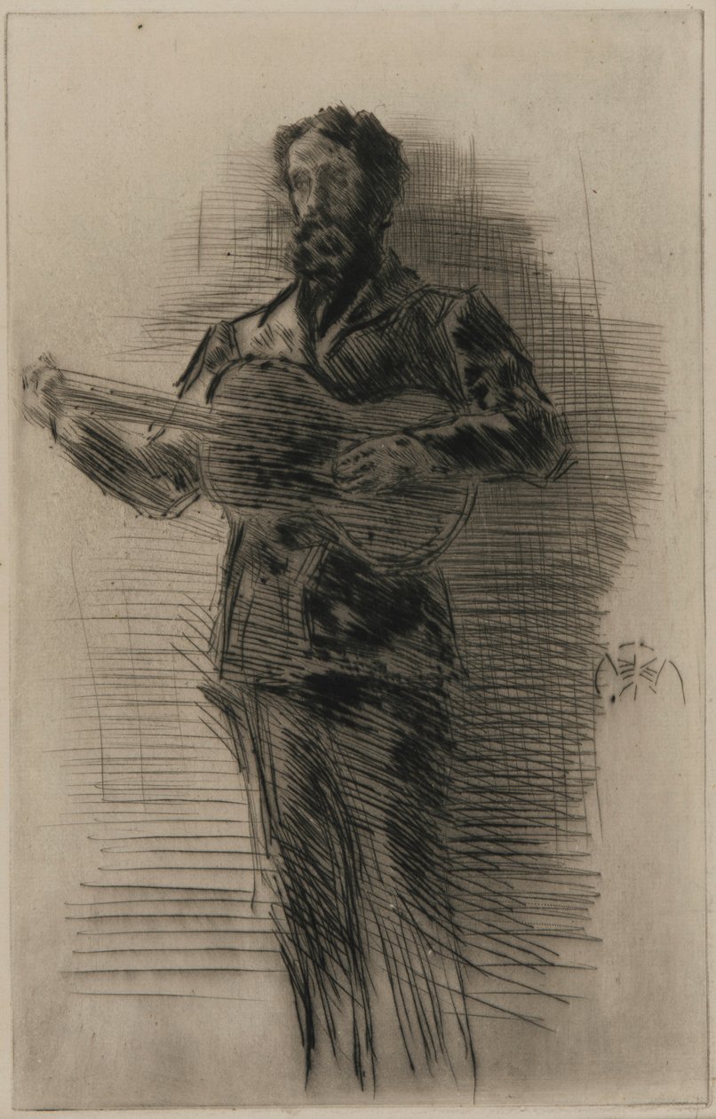 The Guitar Player by James Abbott McNeill Whistler