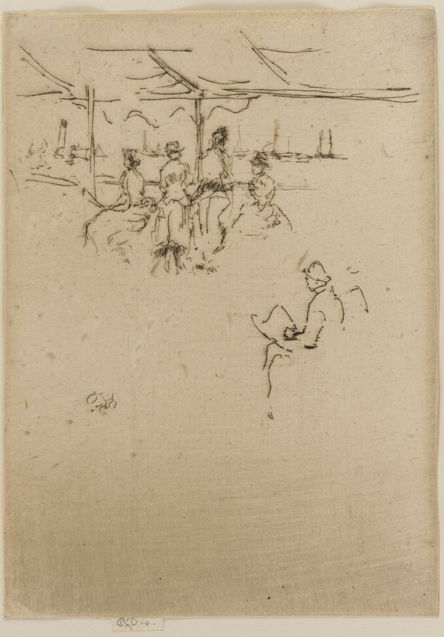 The Landing Stage, Cows by James Abbott McNeill Whistler