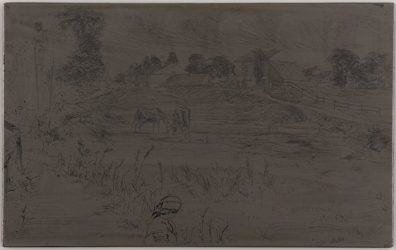 The Landscape with the Horse by James Abbott McNeill Whistler