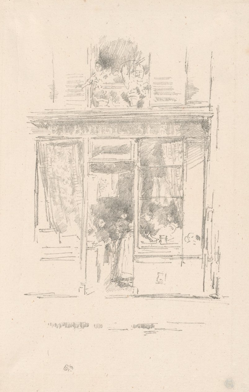The Laundress: "La Blanchisseuse de la Place Dauphine" by James Abbott McNeill Whistler