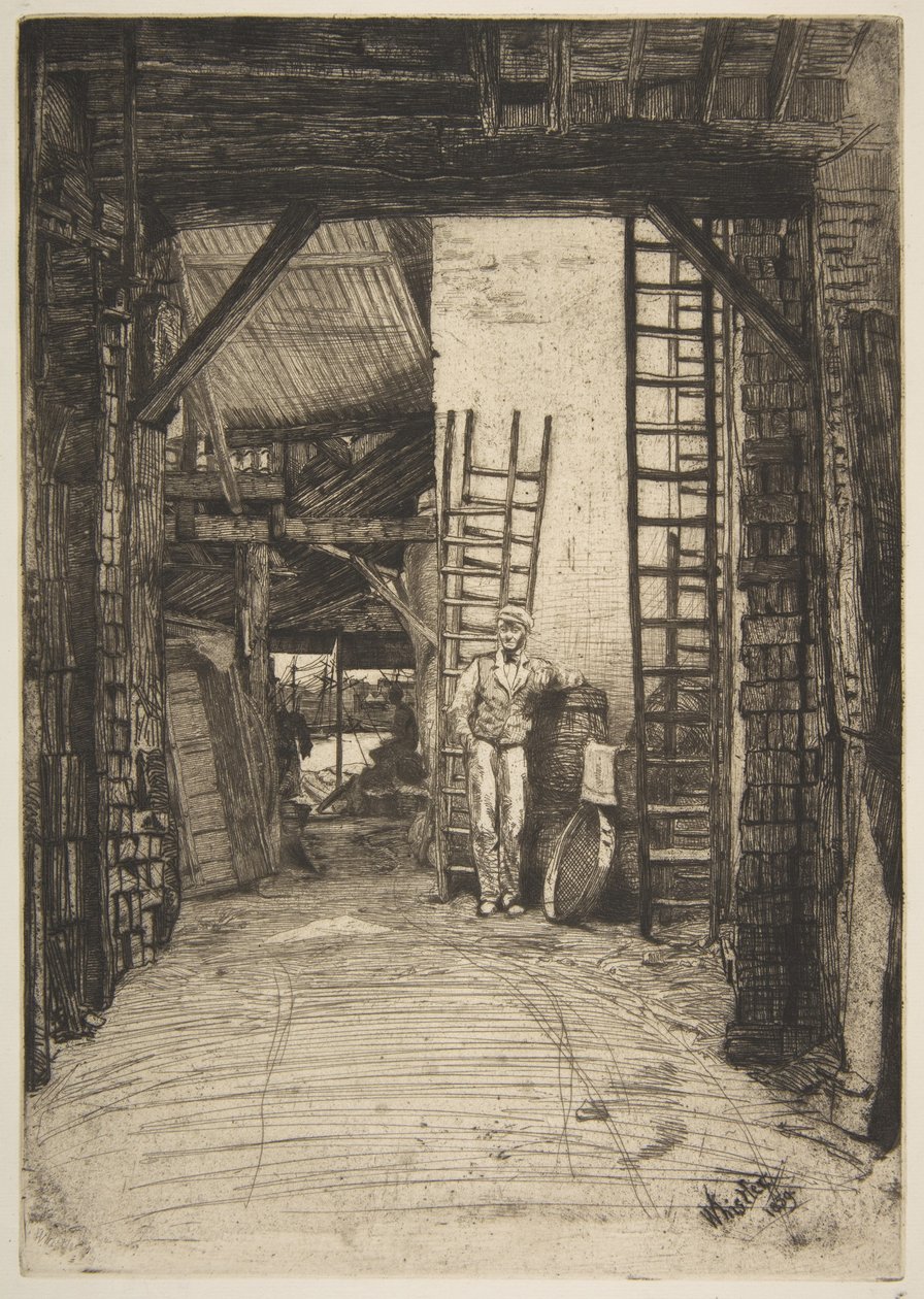 The Lime-Burner (W. Jones, Lime-Burner, Thames Street) by James McNeill Whistler