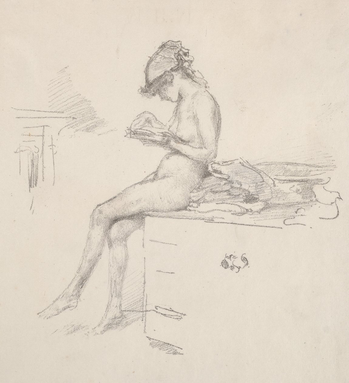 The Little Nude Model Reading by James McNeill Whistler