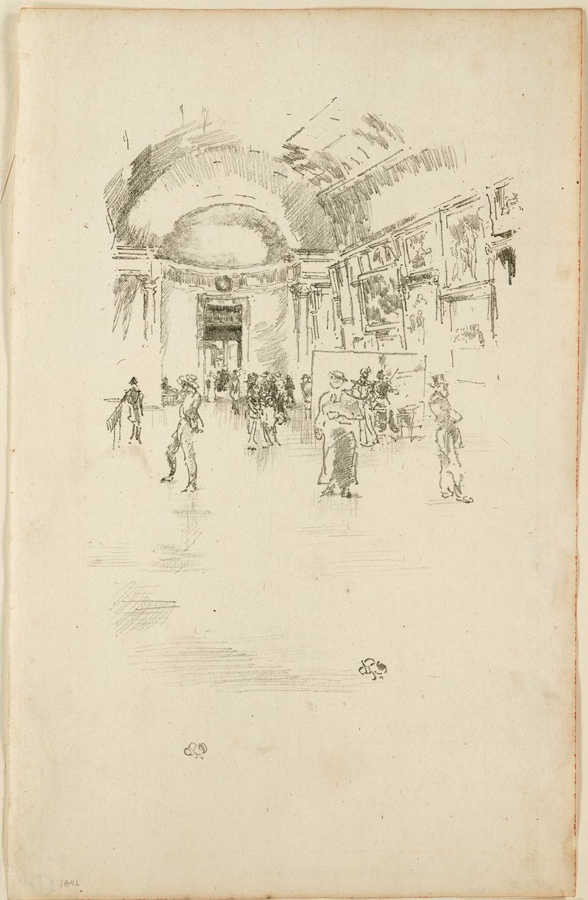 The Long Gallery, Louvre by James Abbott McNeill Whistler