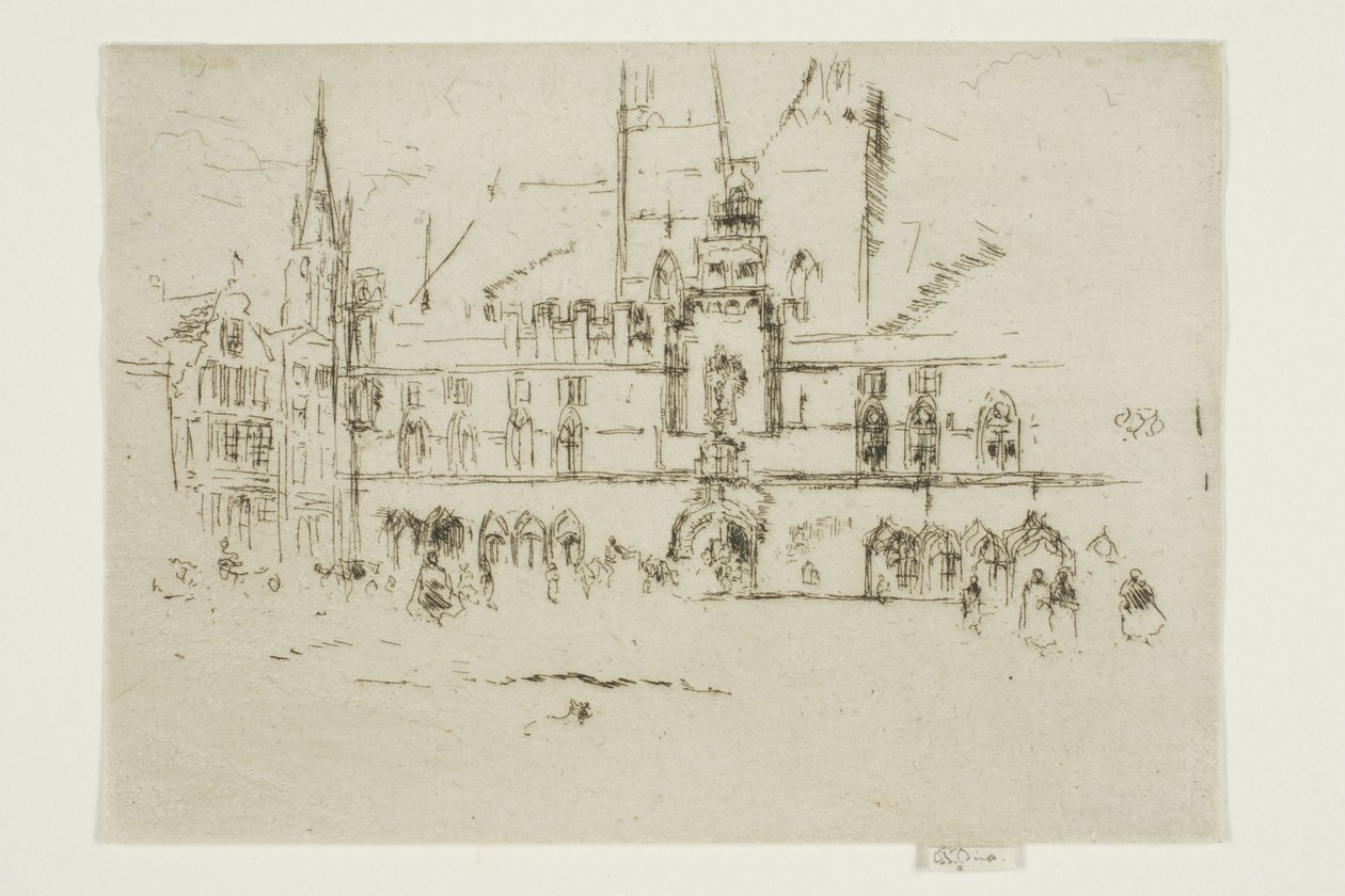 The Market, Bruges by James Abbott McNeill Whistler