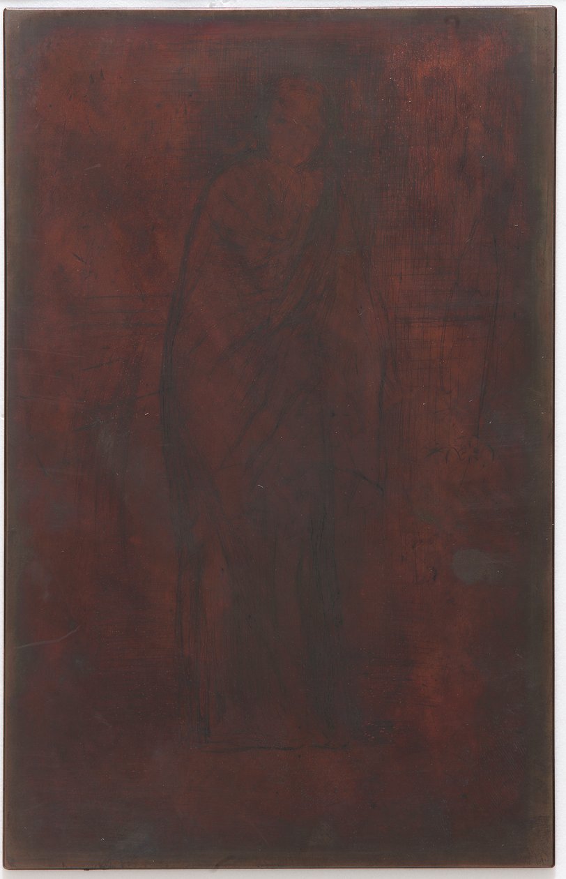 The Model Resting: Printing Plate/Block by James Abbott McNeill Whistler