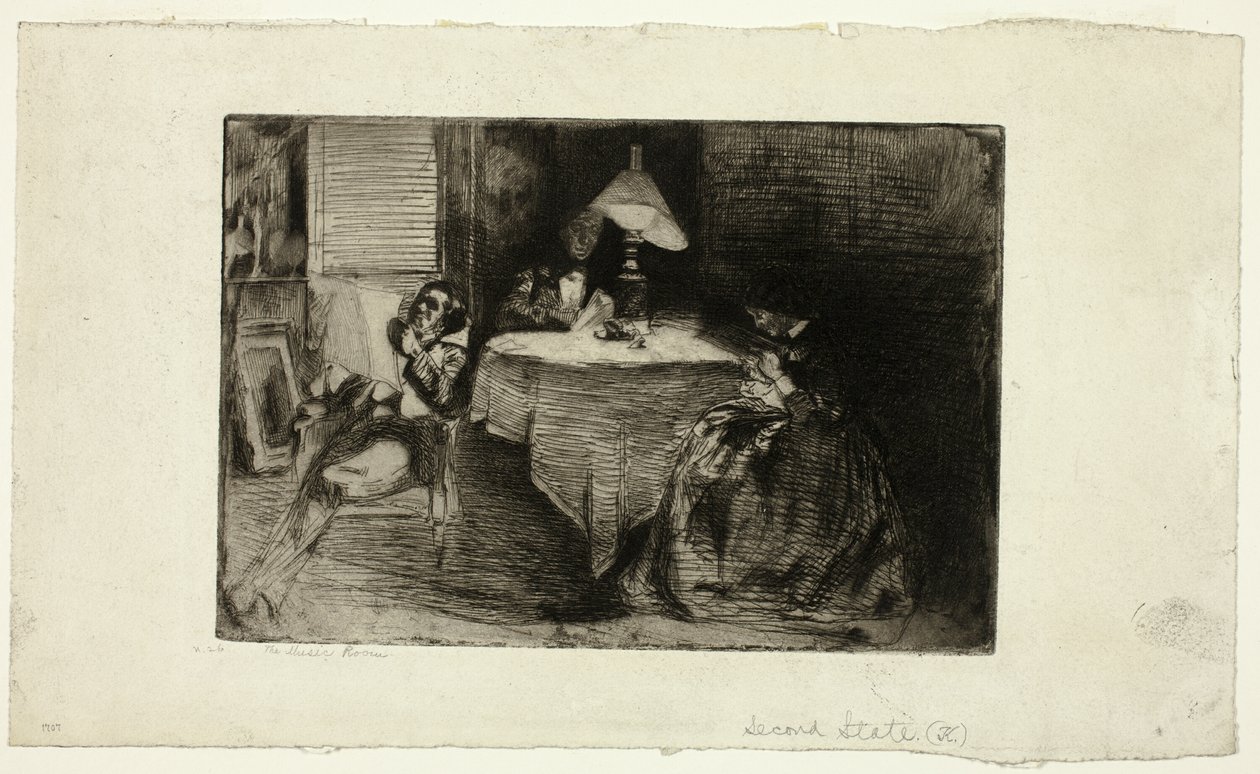 The Music Room by James Abbott McNeill Whistler