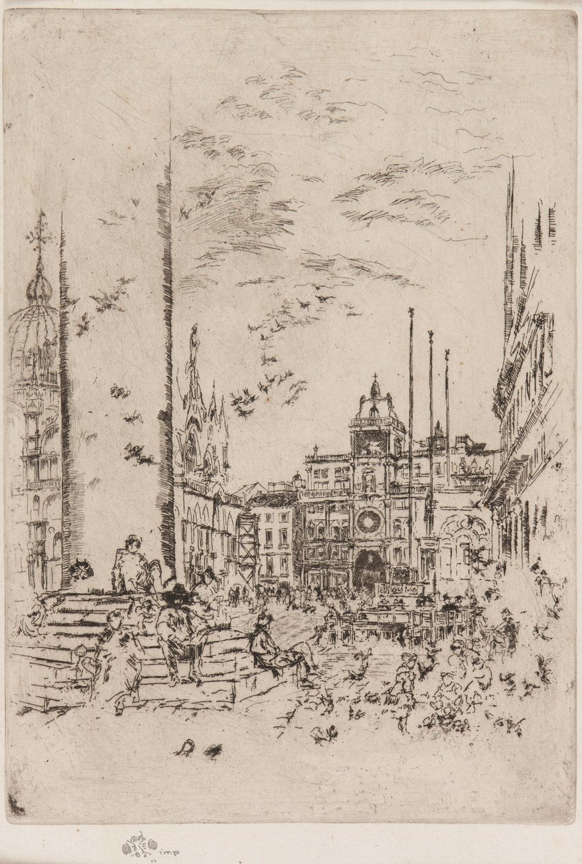 The Piazzetta by James Abbott McNeill Whistler