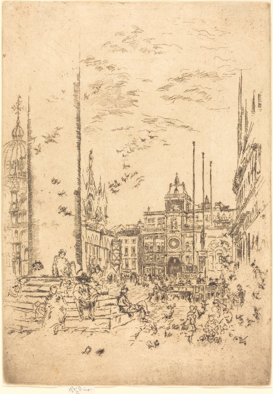 The Piazzetta by James Abbott McNeill Whistler
