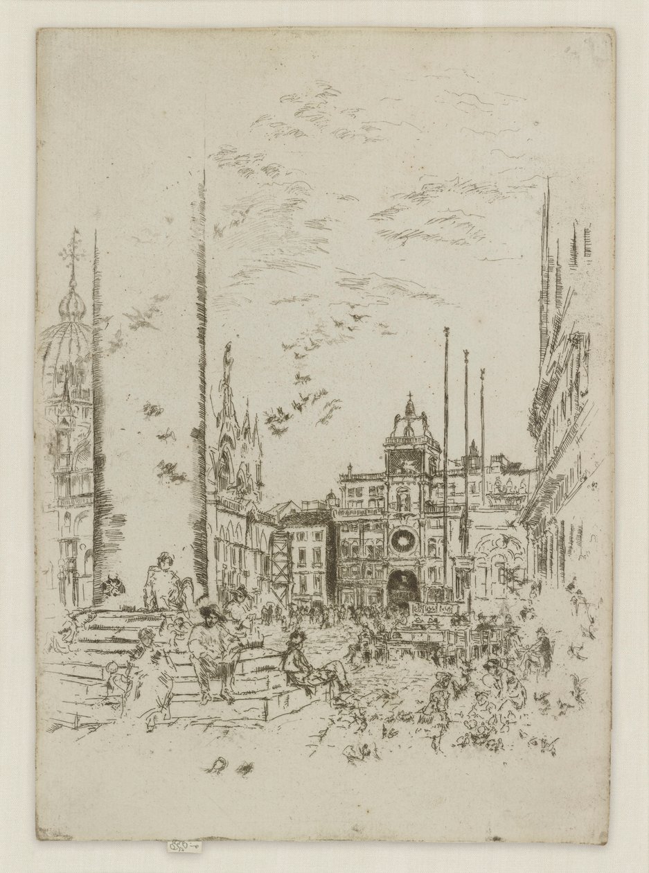 The Piazzetta, from the First Venice Set (Venice, A Series of Twelve Etchings) by James Abbott McNeill Whistler