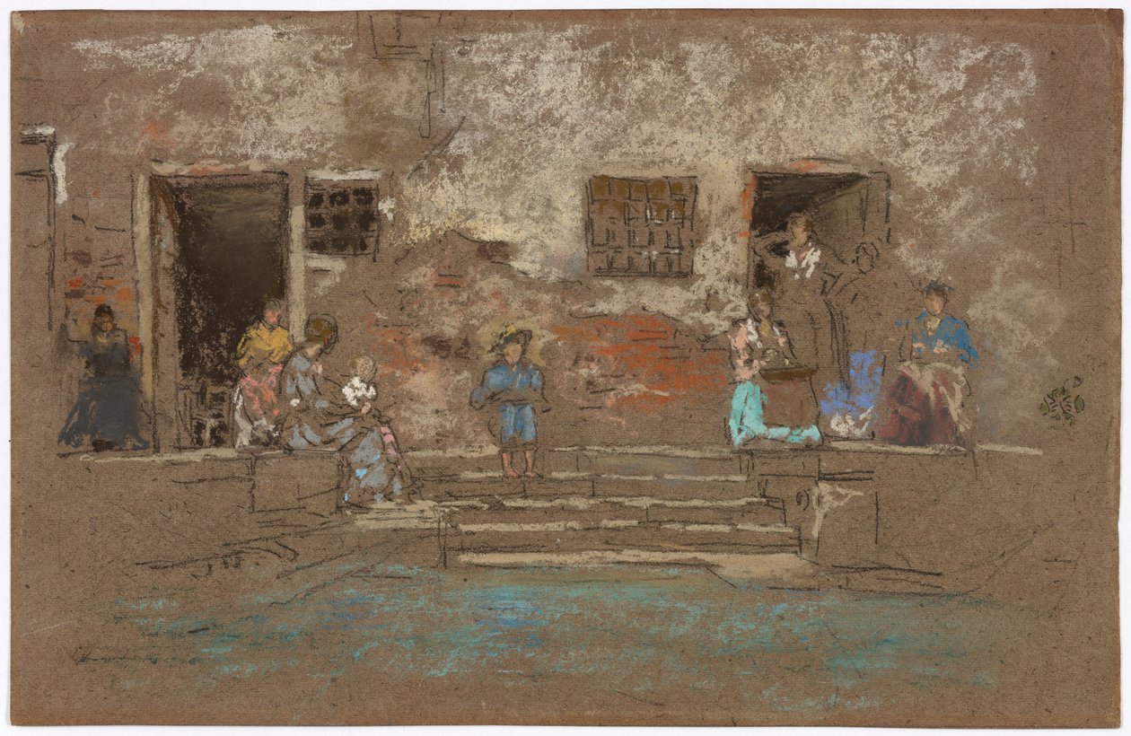 The Steps by James Abbott McNeill Whistler